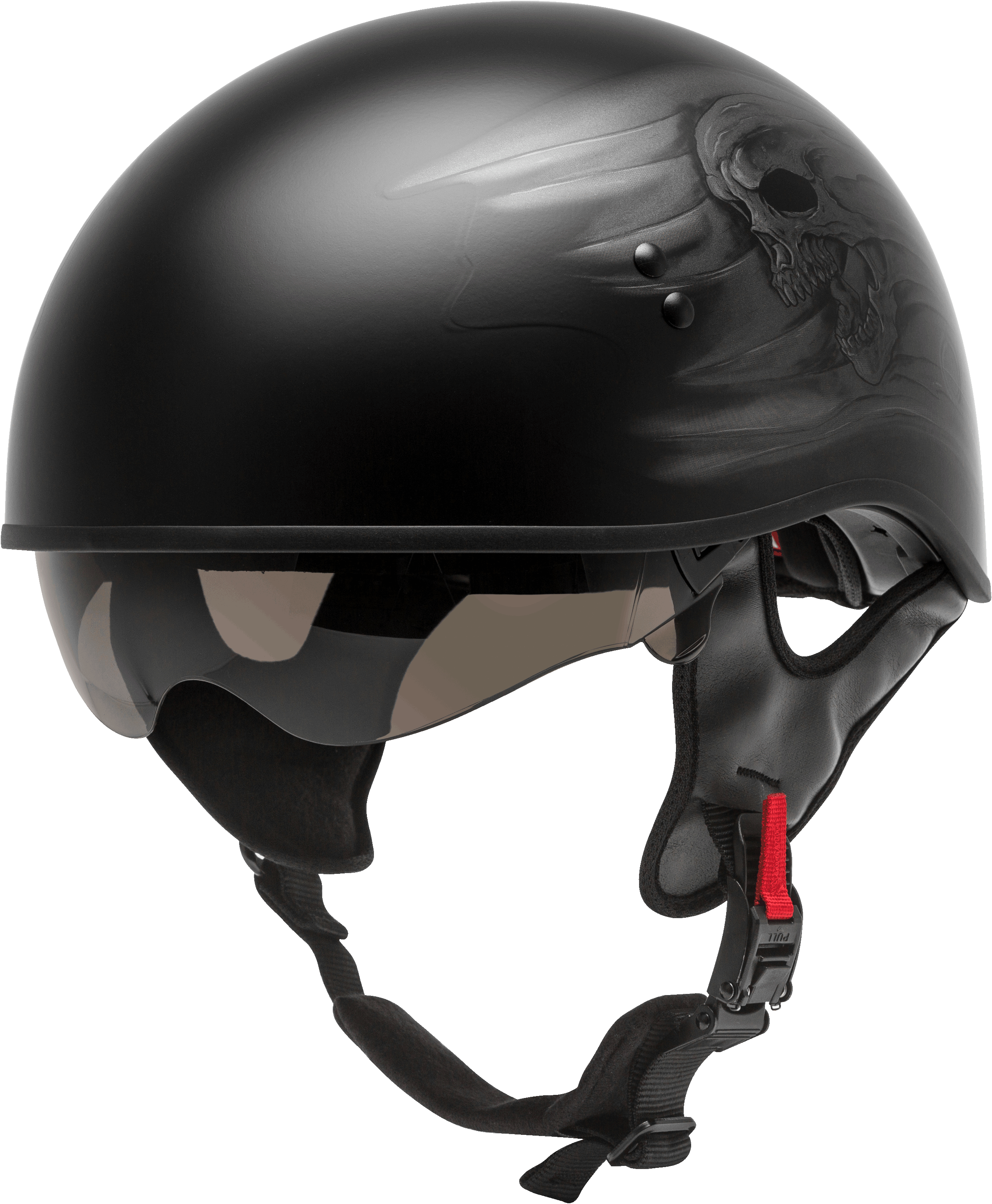 HH-65 HALF HELMET RITUAL NAKED MATTE BLACK/SILVER MD