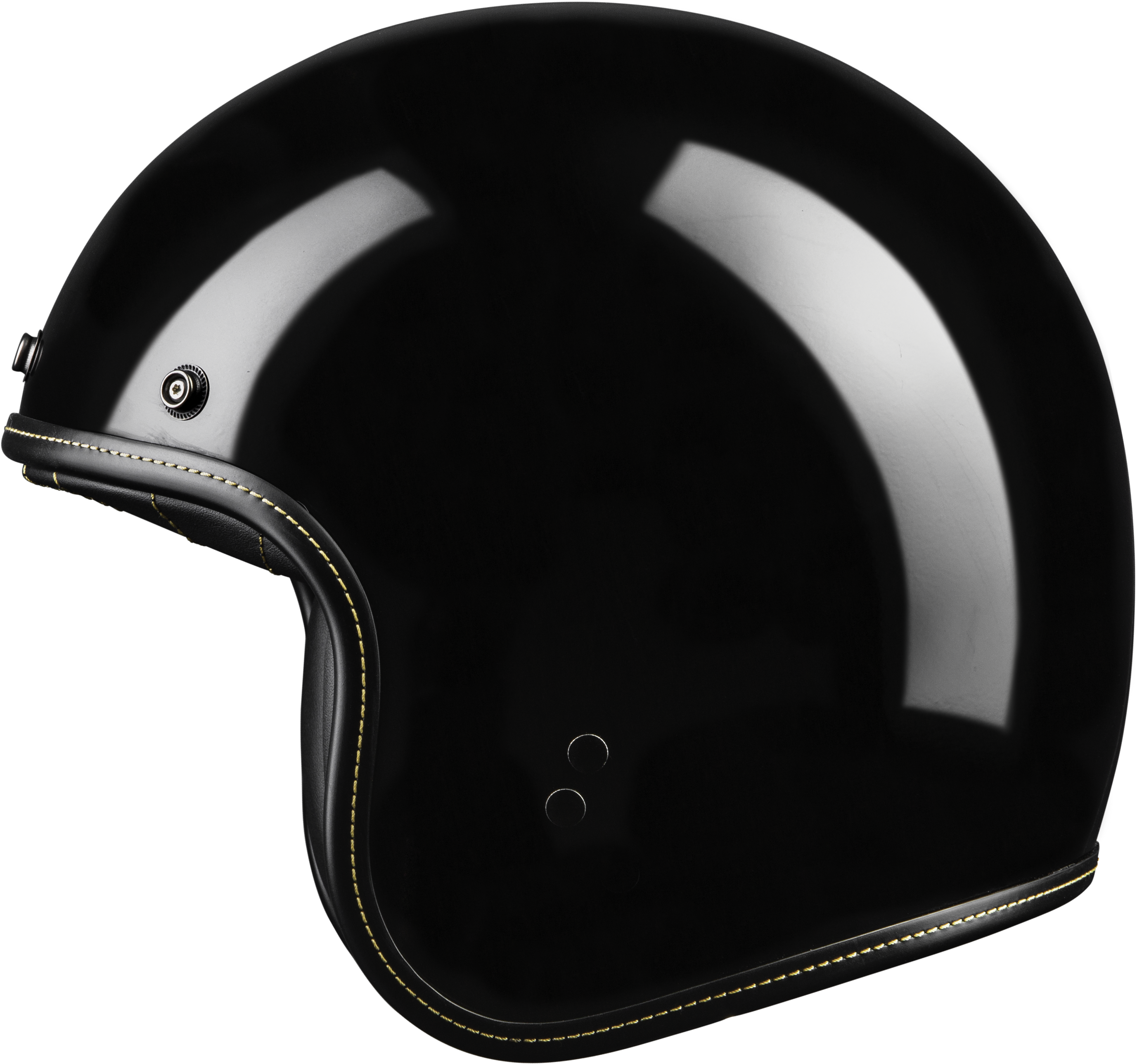 .38 RETRO HELMET GLOSS BLACK 2X