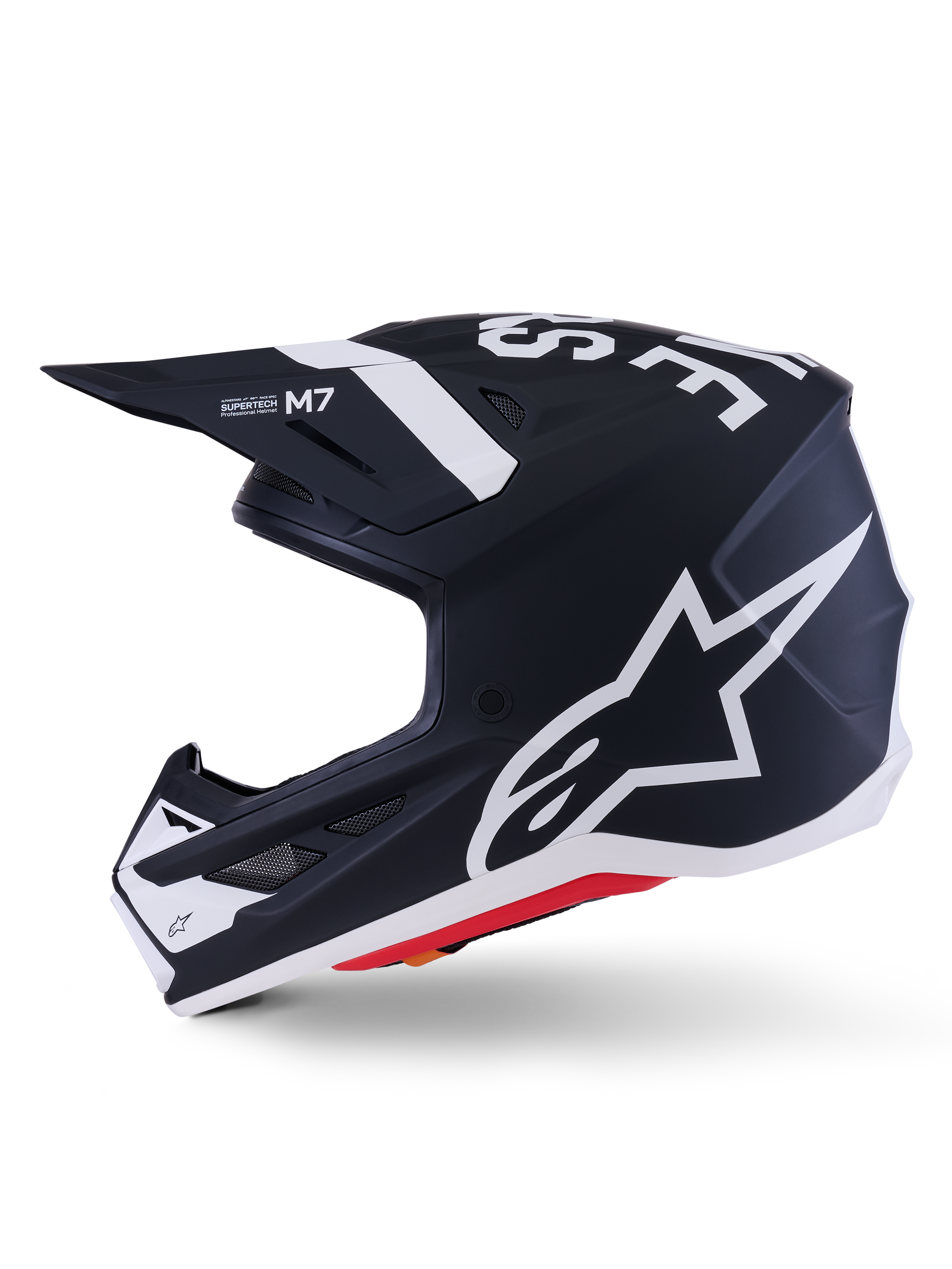 SM7 DASHER HELMET BLK/WHT MATT XS