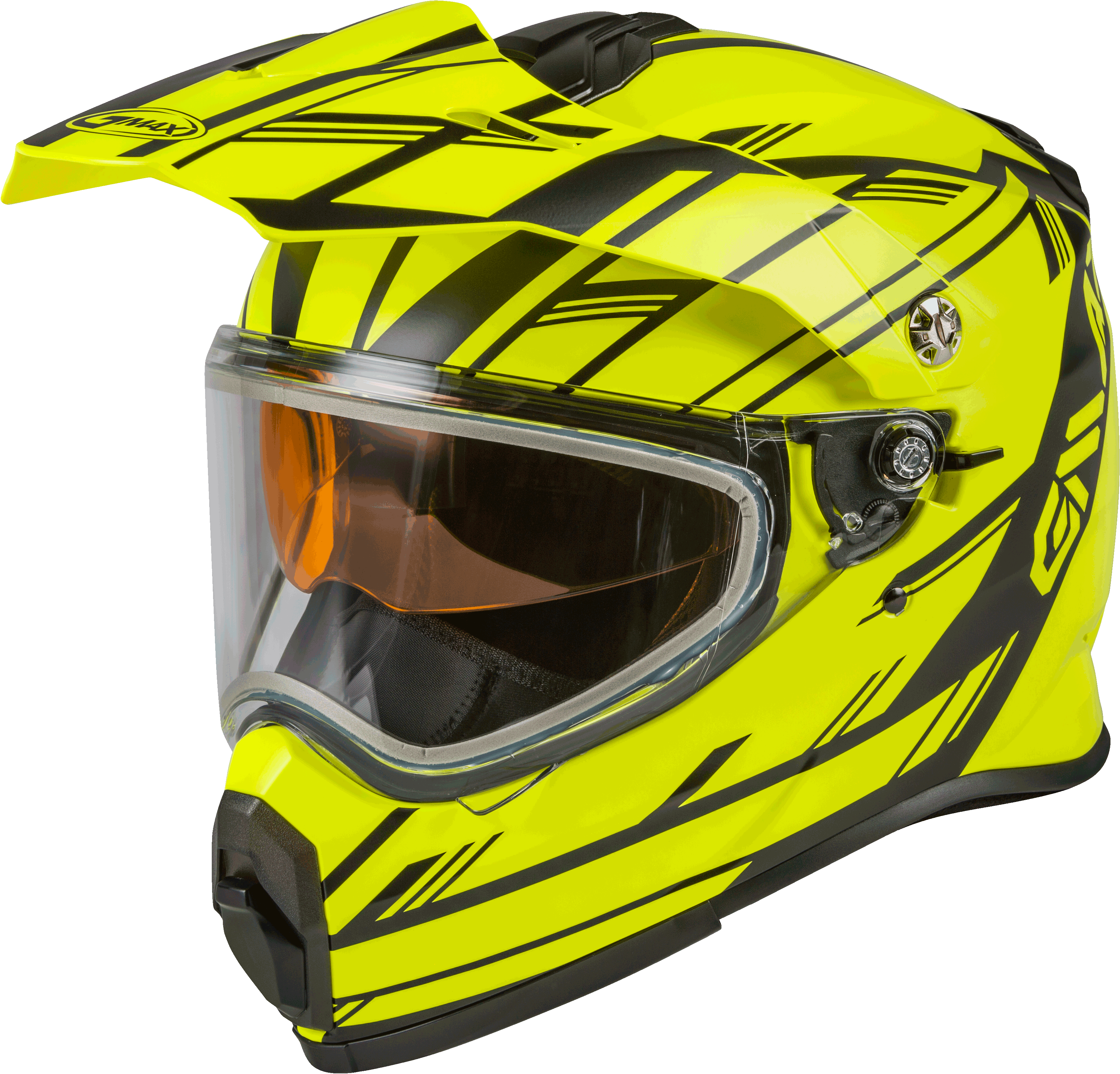 AT-21S ADVENTURE EPIC SNOW HELMET MATTE HI-VIS/BLACK 2X
