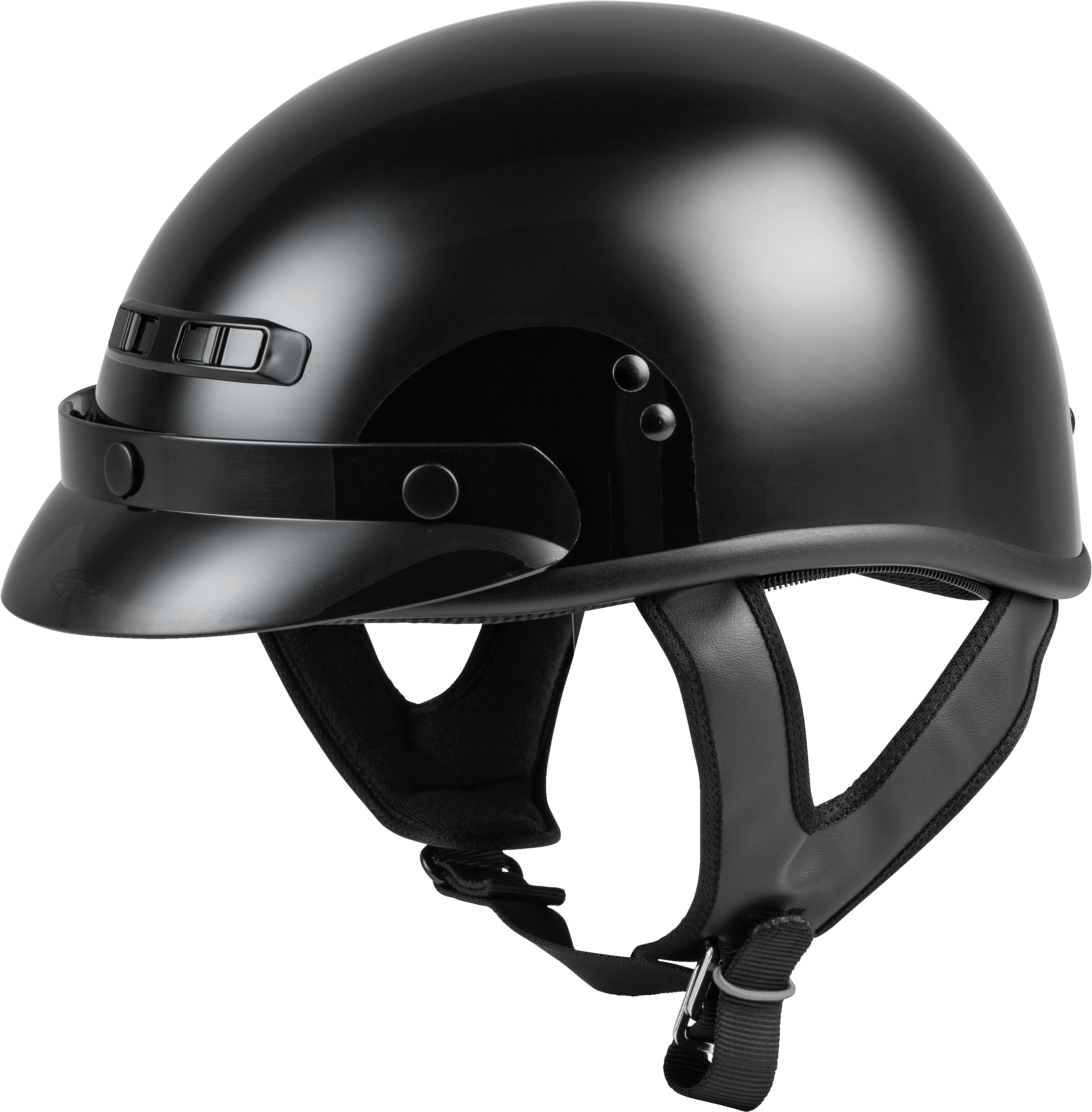 GM-35 HALF HELMET FULL DRESSED BLACK XL