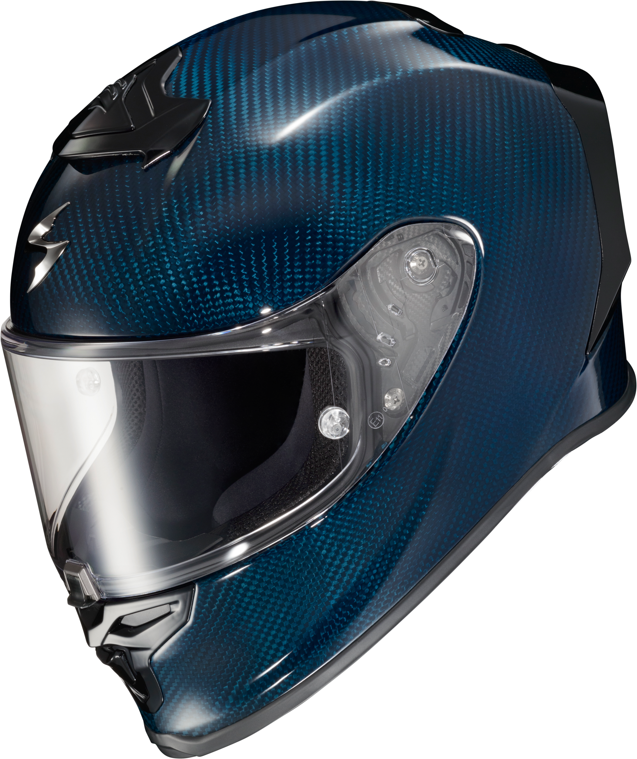 EXO-R1 AIR FULL FACE HELMET CARBON BLUE MD