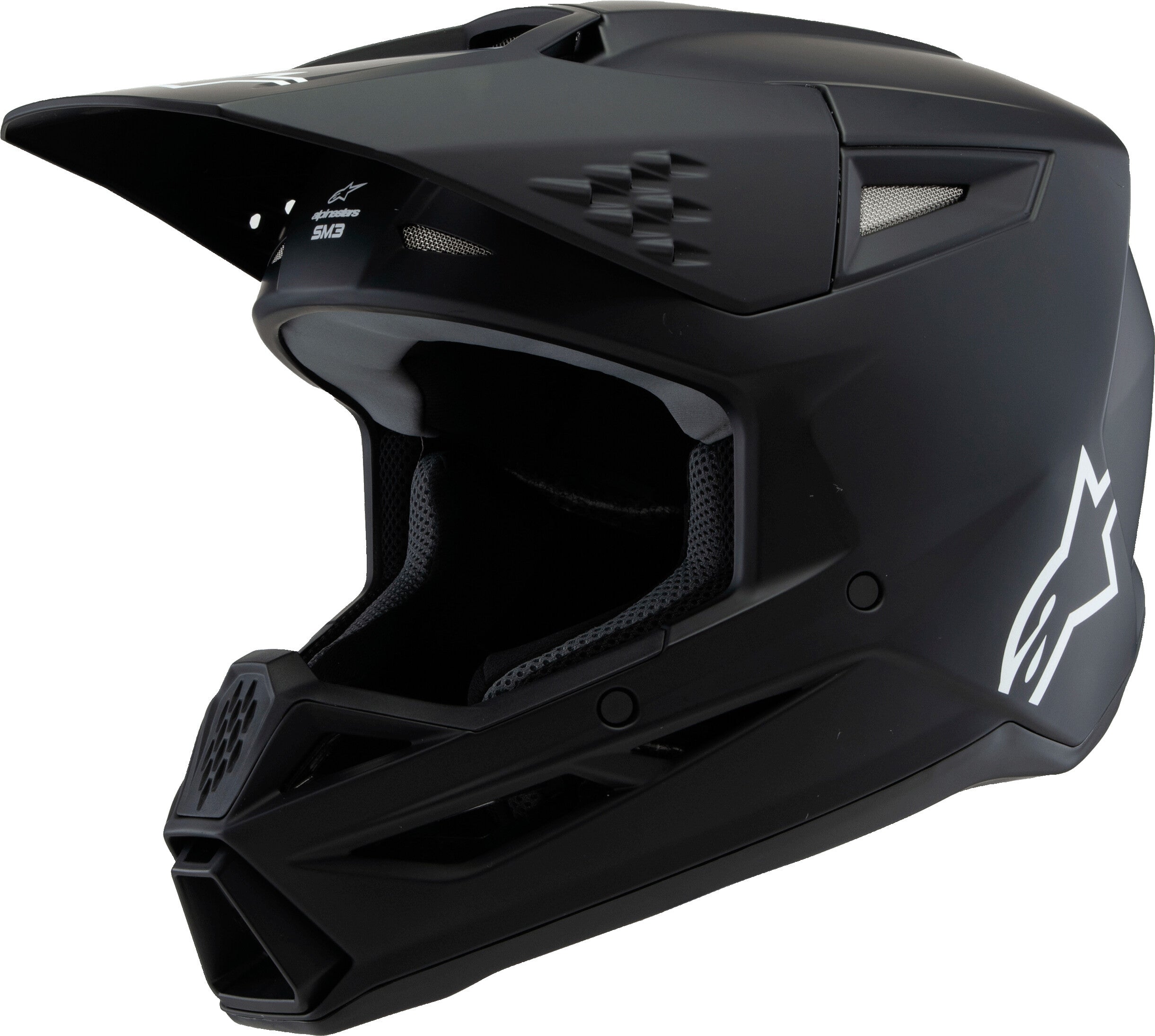 SM3 YOUTH SOLID HELMET BLACK MATTE YL