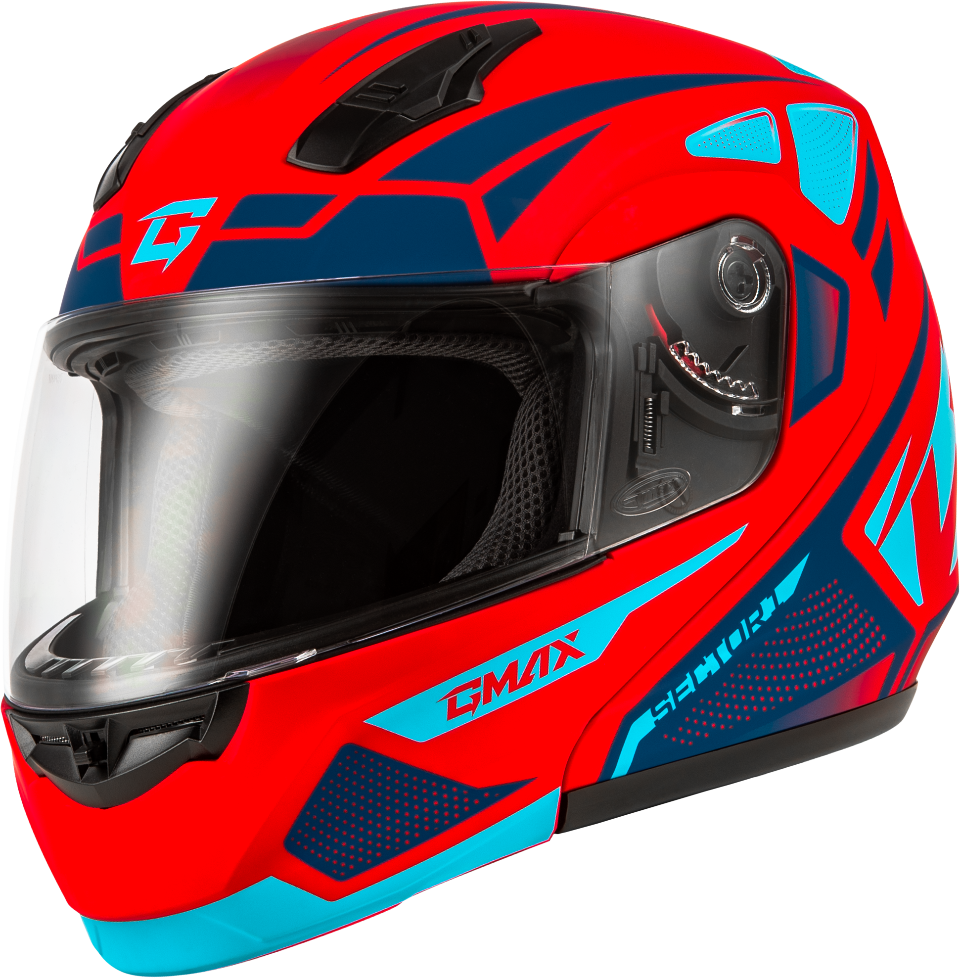 MD-04 SECTOR HELMET MATTE RED/BLUE MD
