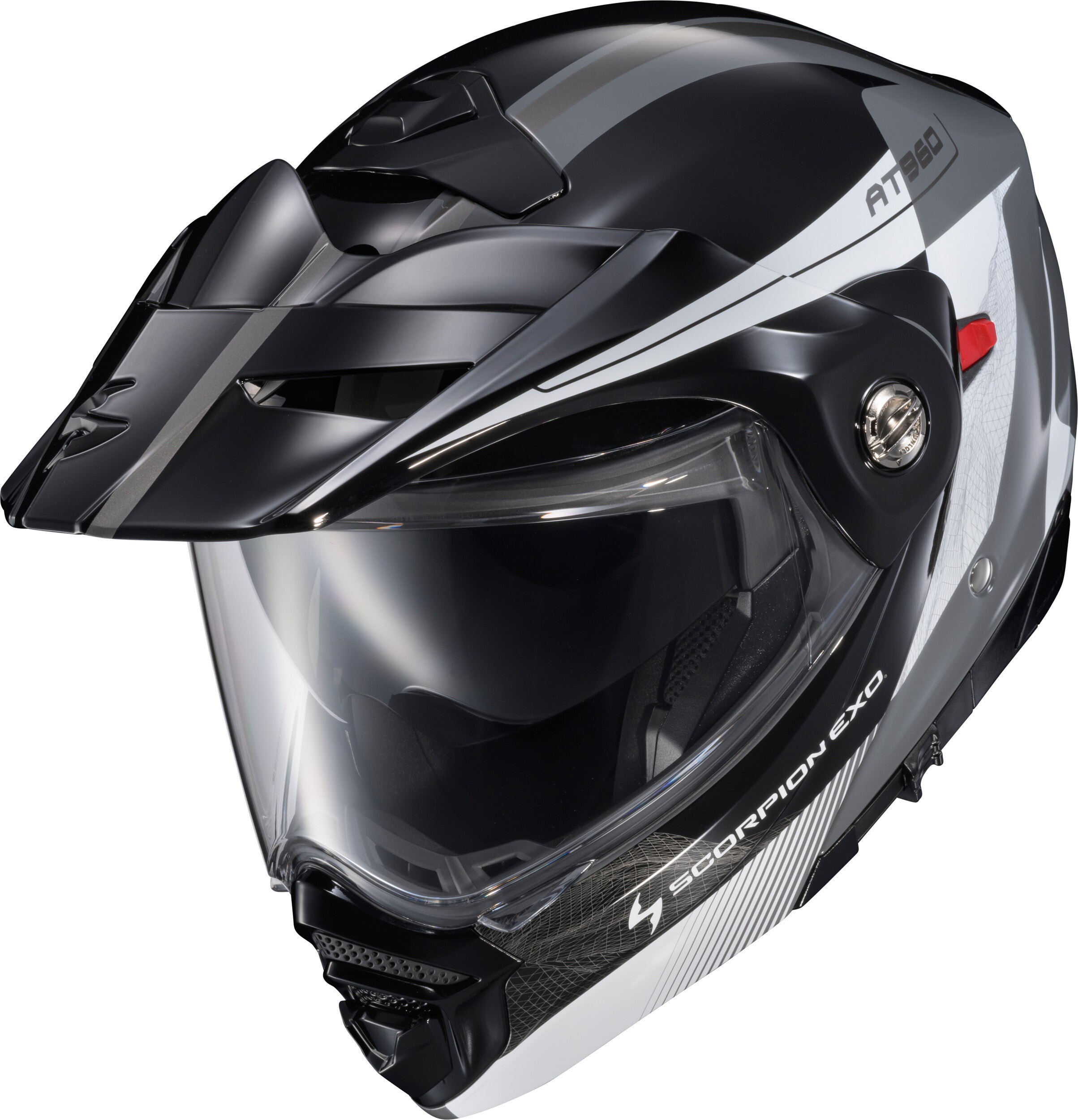 EXO-AT960 MODULAR HELMET TOPOGRAPHIC 2 BLK/WHT/GREY XL
