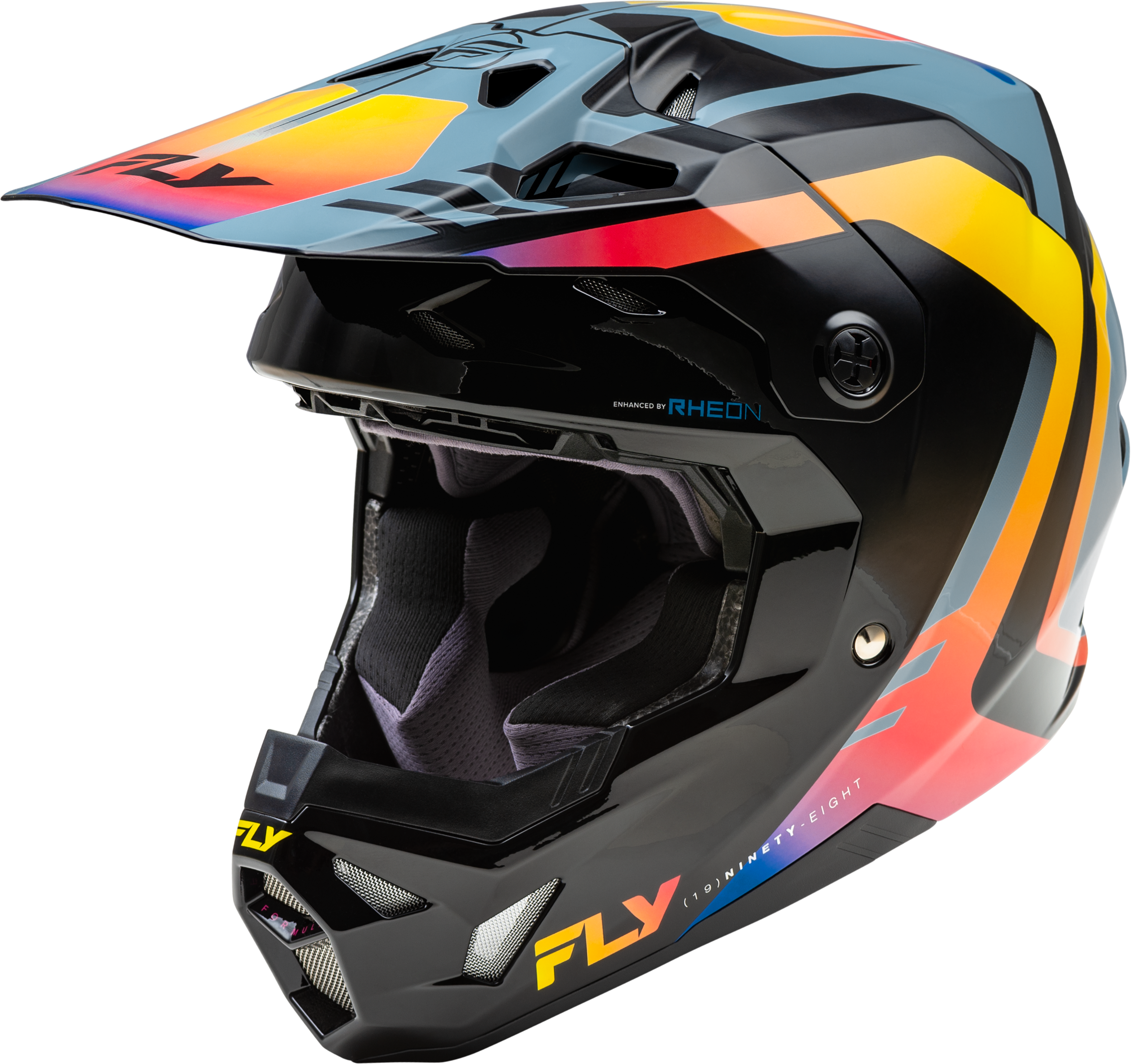 FORMULA CP KRYPTON HELMET GREY/BLACK/ELECTRIC FADE LG