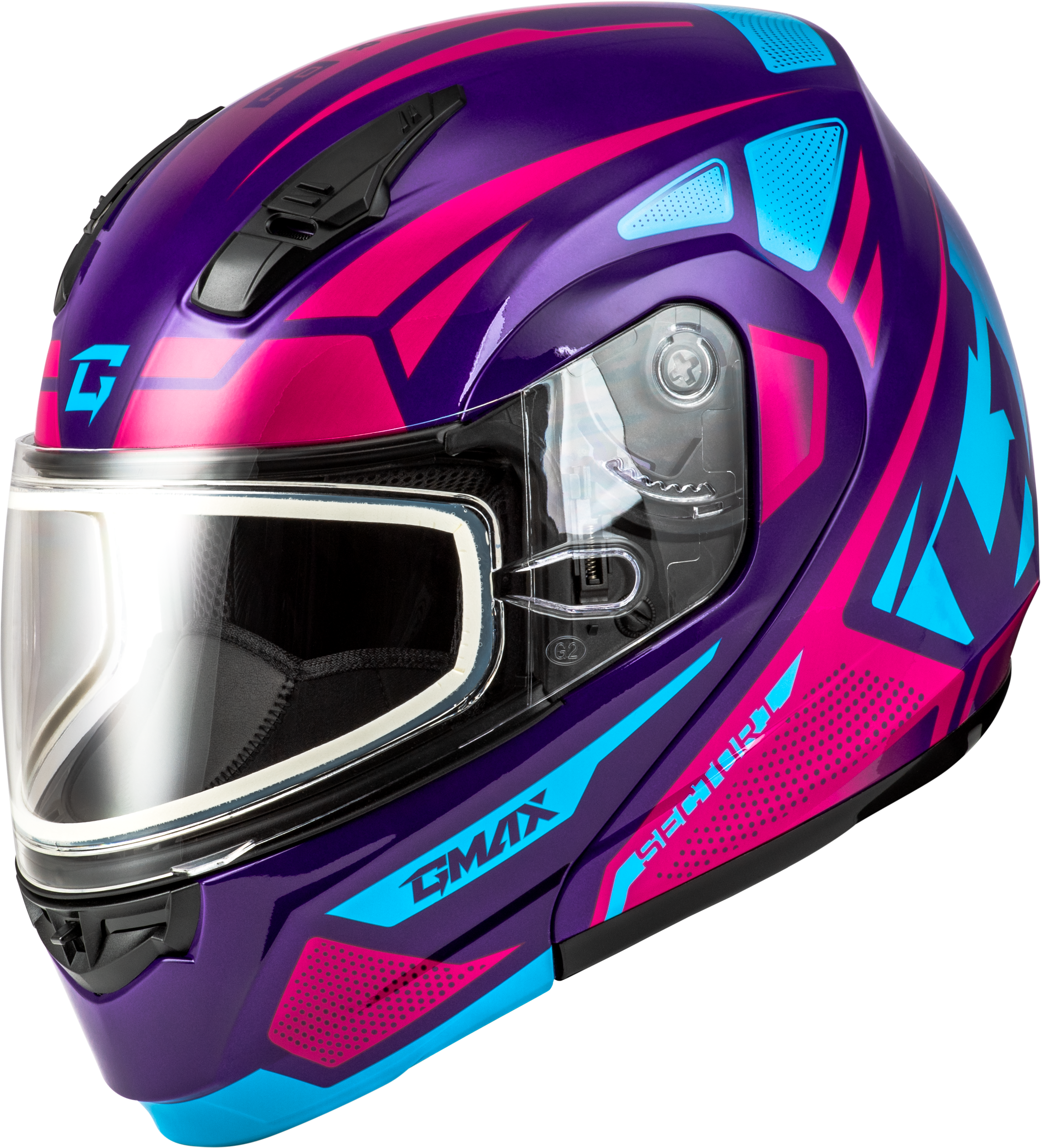 MD-04S SECTOR SNOW HELMET VIOLET/PINK MD