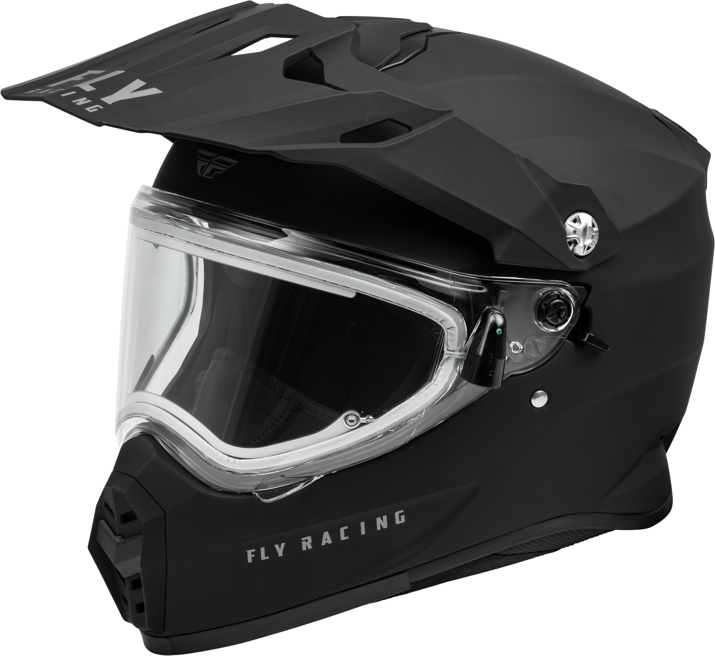 TREKKER CW SOLID HELMET ELEC SHLD MATTE BLACK LG