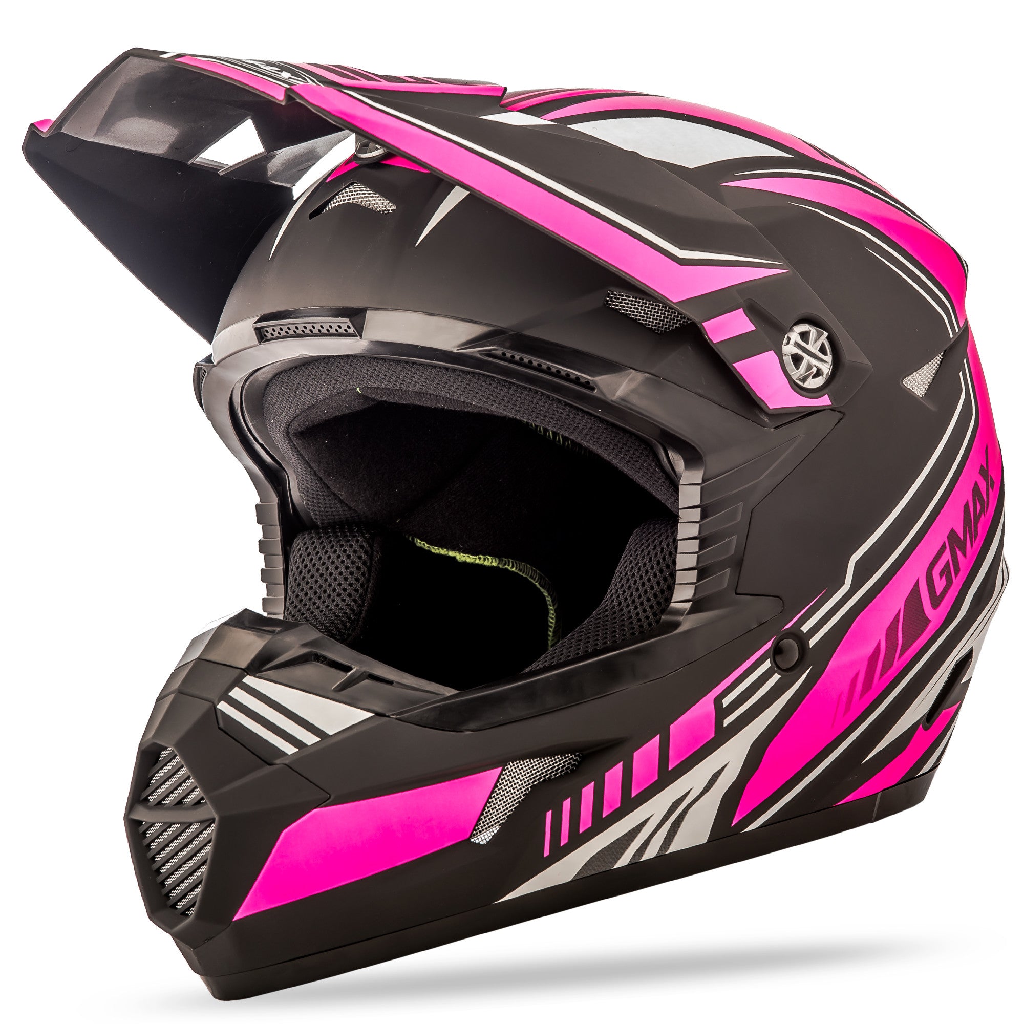 MX-46 OFF-ROAD UNCLE HELMET MATTE BLACK/PINK XS