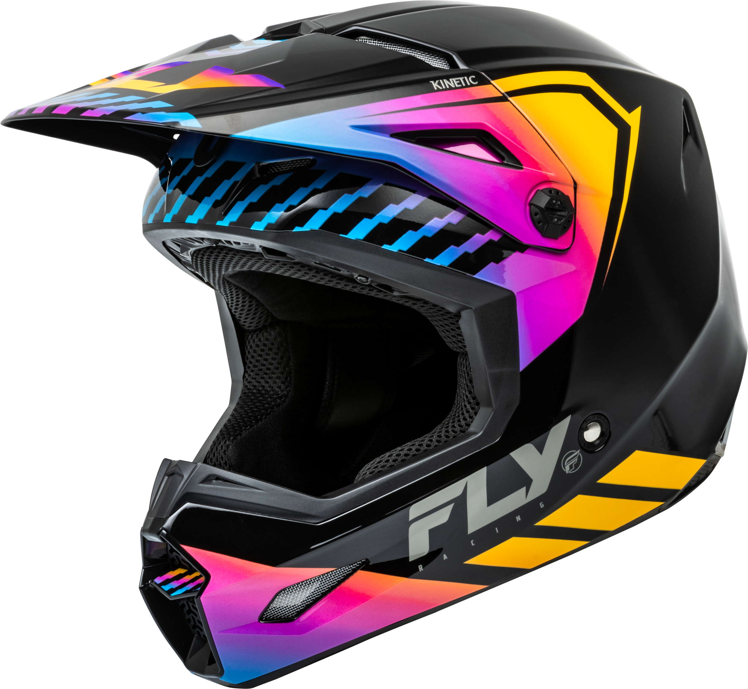 KINETIC MENACE HELMET BLACK/SUNRISE 2X