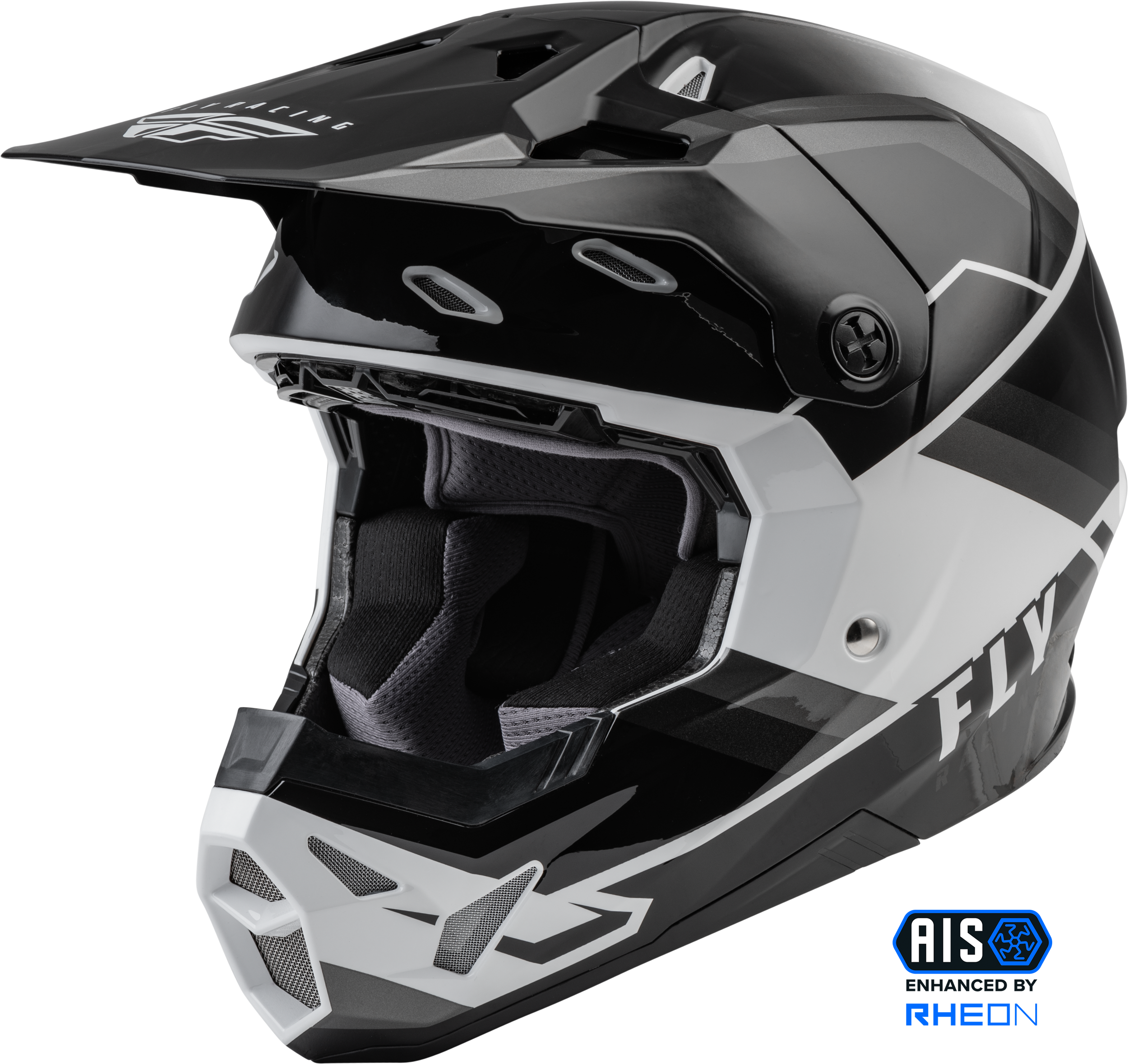 FORMULA CP RUSH HELMET GREY/BLACK/WHITE SM