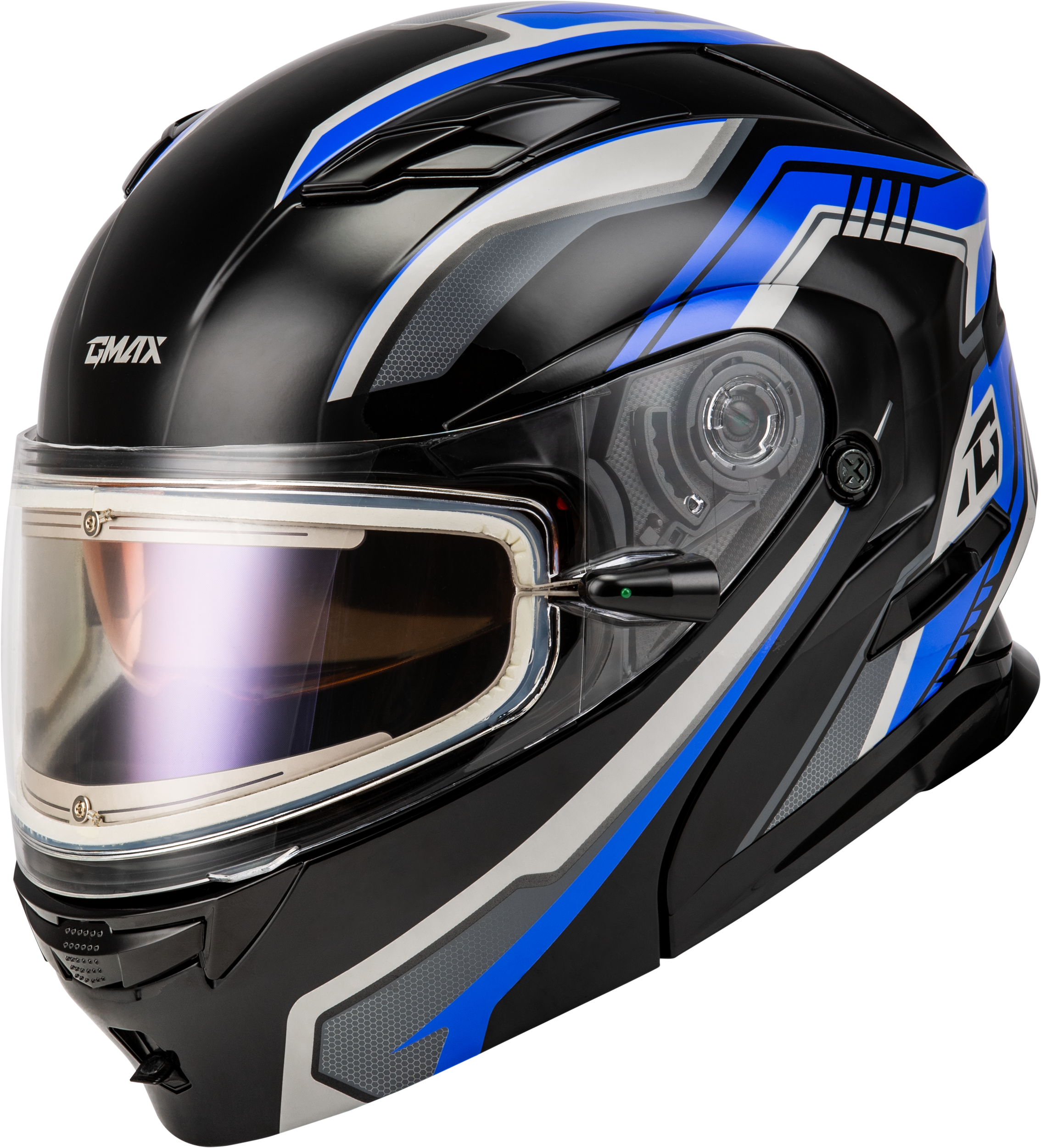 MD-01S TRANSISTOR SNOW HELMET W ELECTRIC SHLD BLUE/BLACK XL