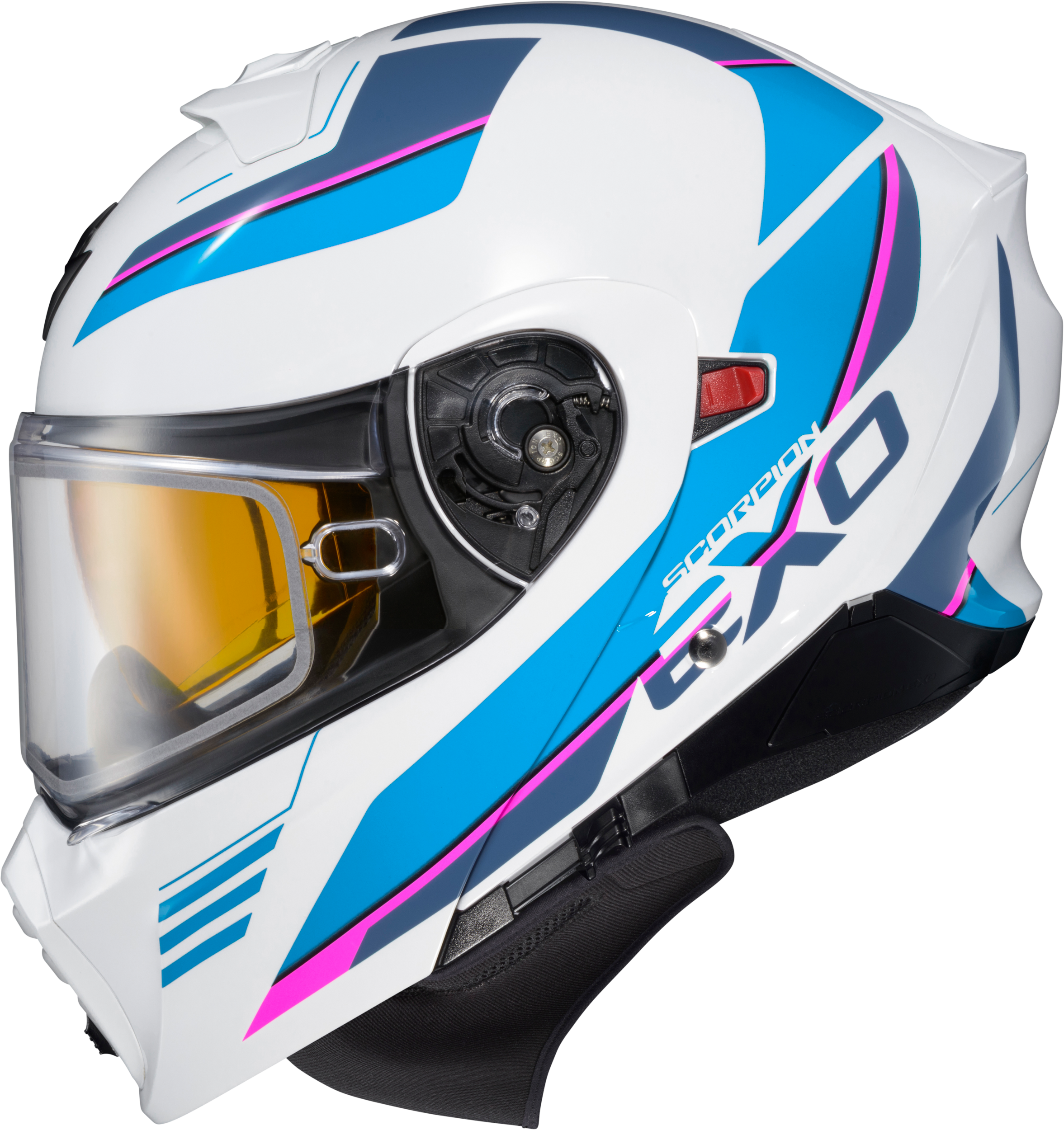 EXO-GT930 COLD WEATHER HELMET MODULUS WHT/BLU XL (DUAL PANE)