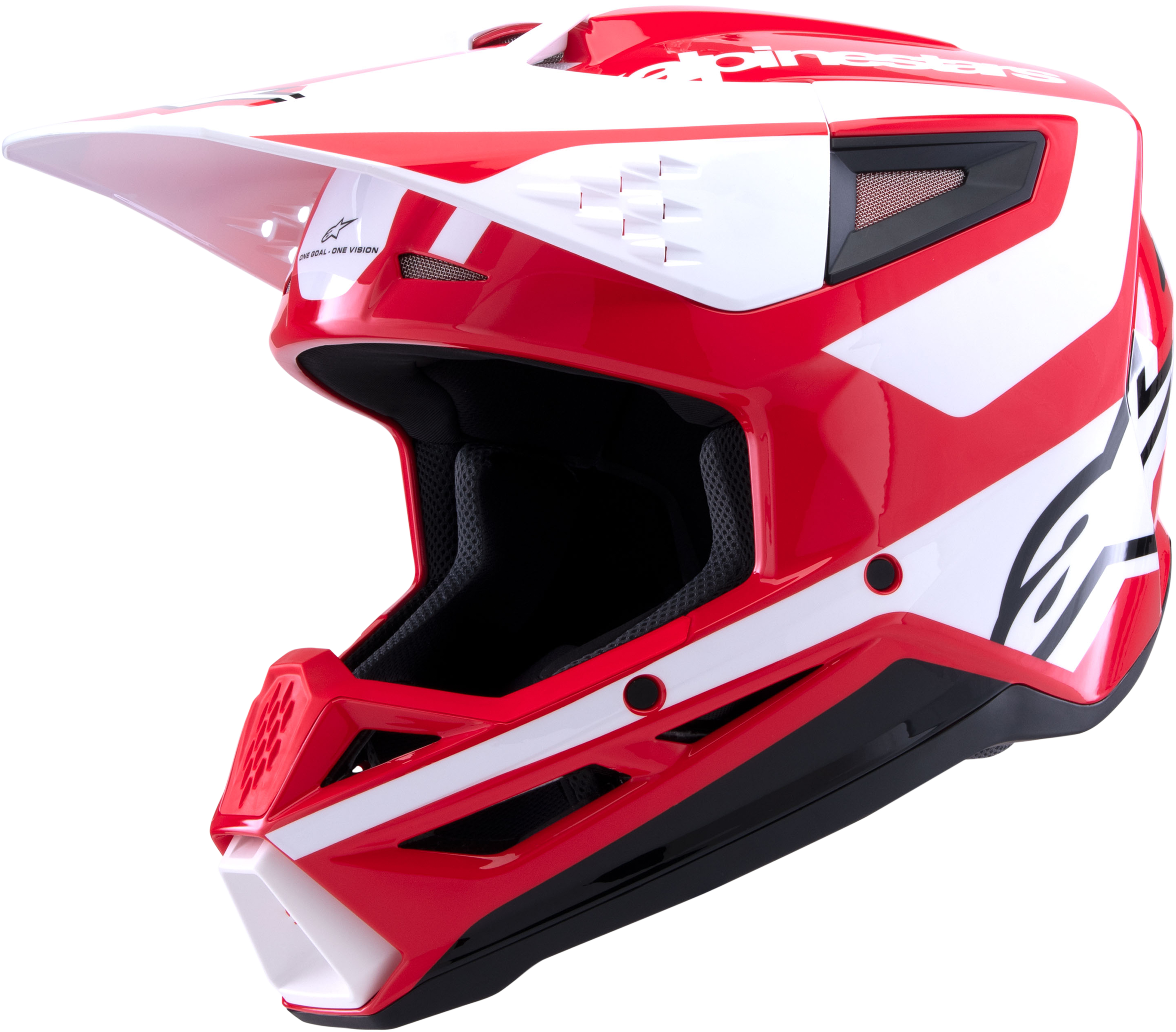 SM3 HEAT HELMET RED/WHITE/BLACK GLOSSY XL