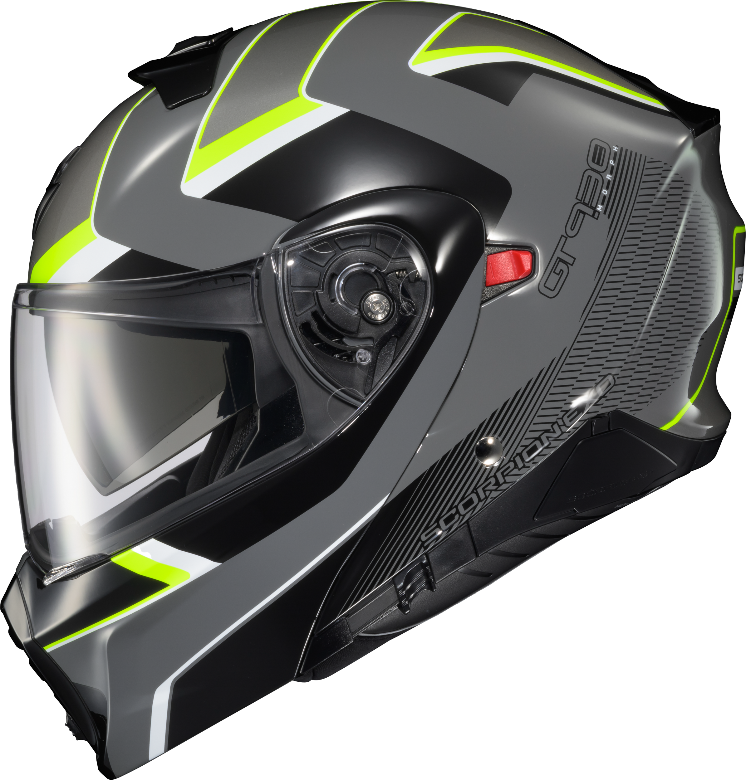 EXO-GT930 TRANSFORMER HELMET MORPH GREY/HI-VIZ SM