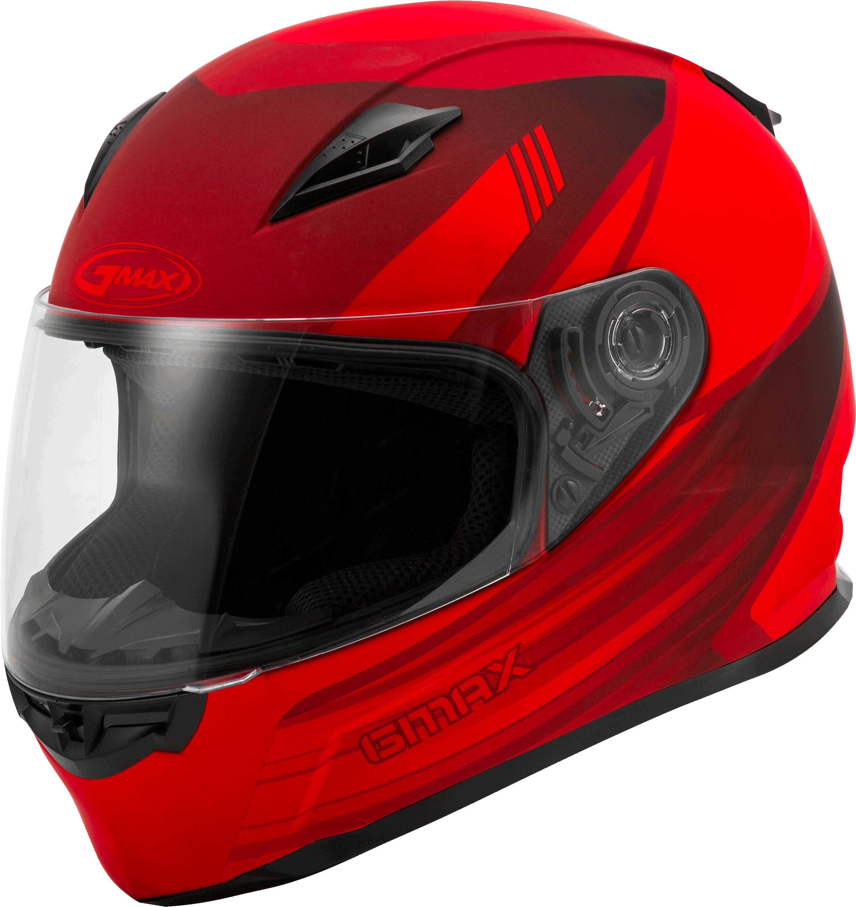 FF-49 FULL-FACE DEFLECT HELMET MATTE RED/BLACK 3X