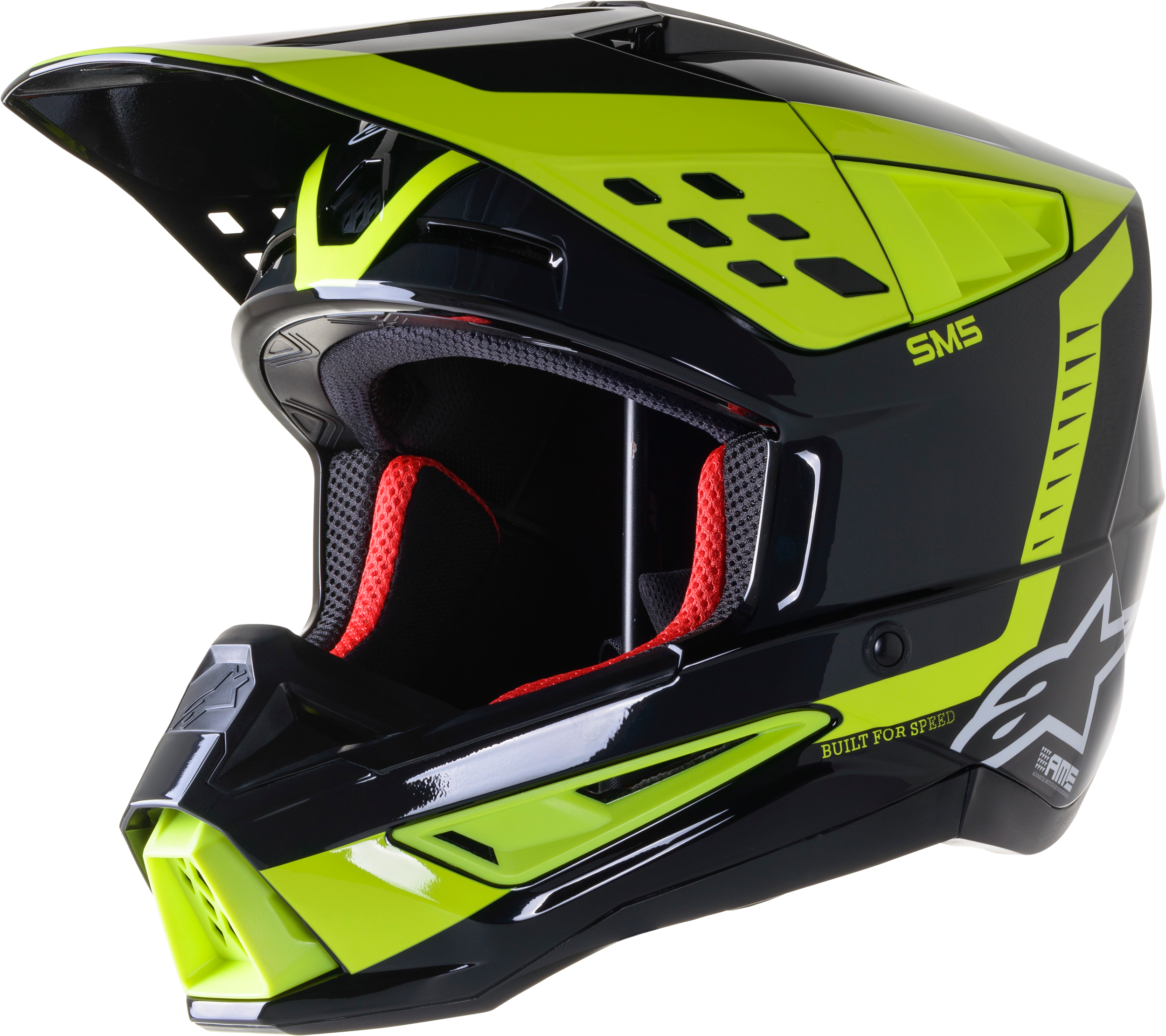 S-M5 BEAM HELMET BLK/ANTHRA/YLW FLUO GLOSSY LG