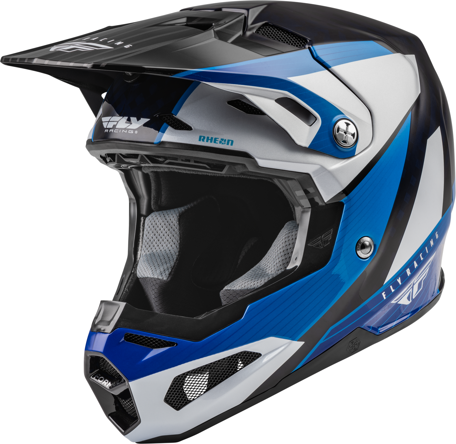 YOUTH FORMULA CRB PRIME HELMET BLUE/WHITE/BLUE CARBON YL