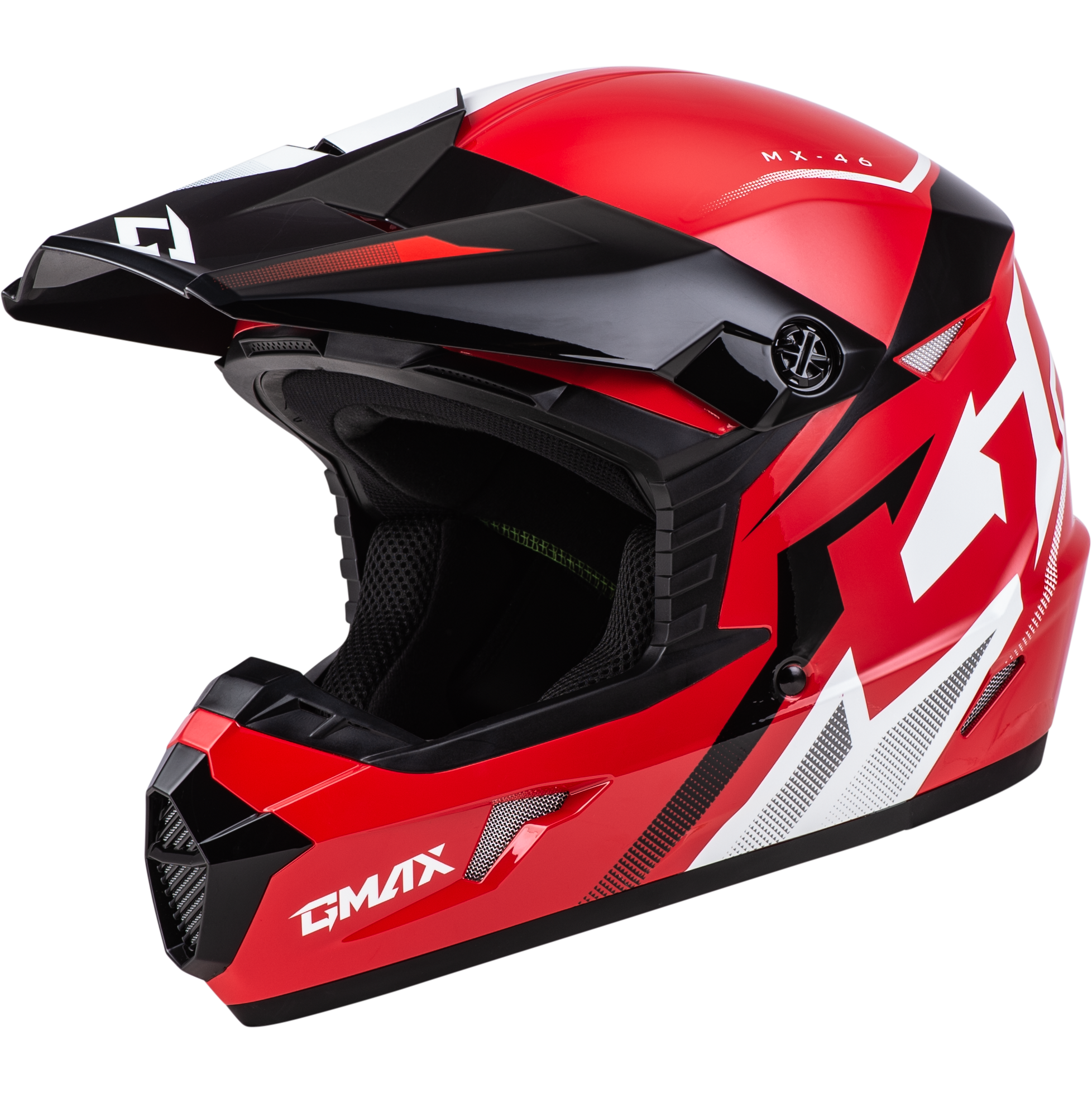 MX-46 COMPOUND HELMET RED/BLACK/WHITE SM