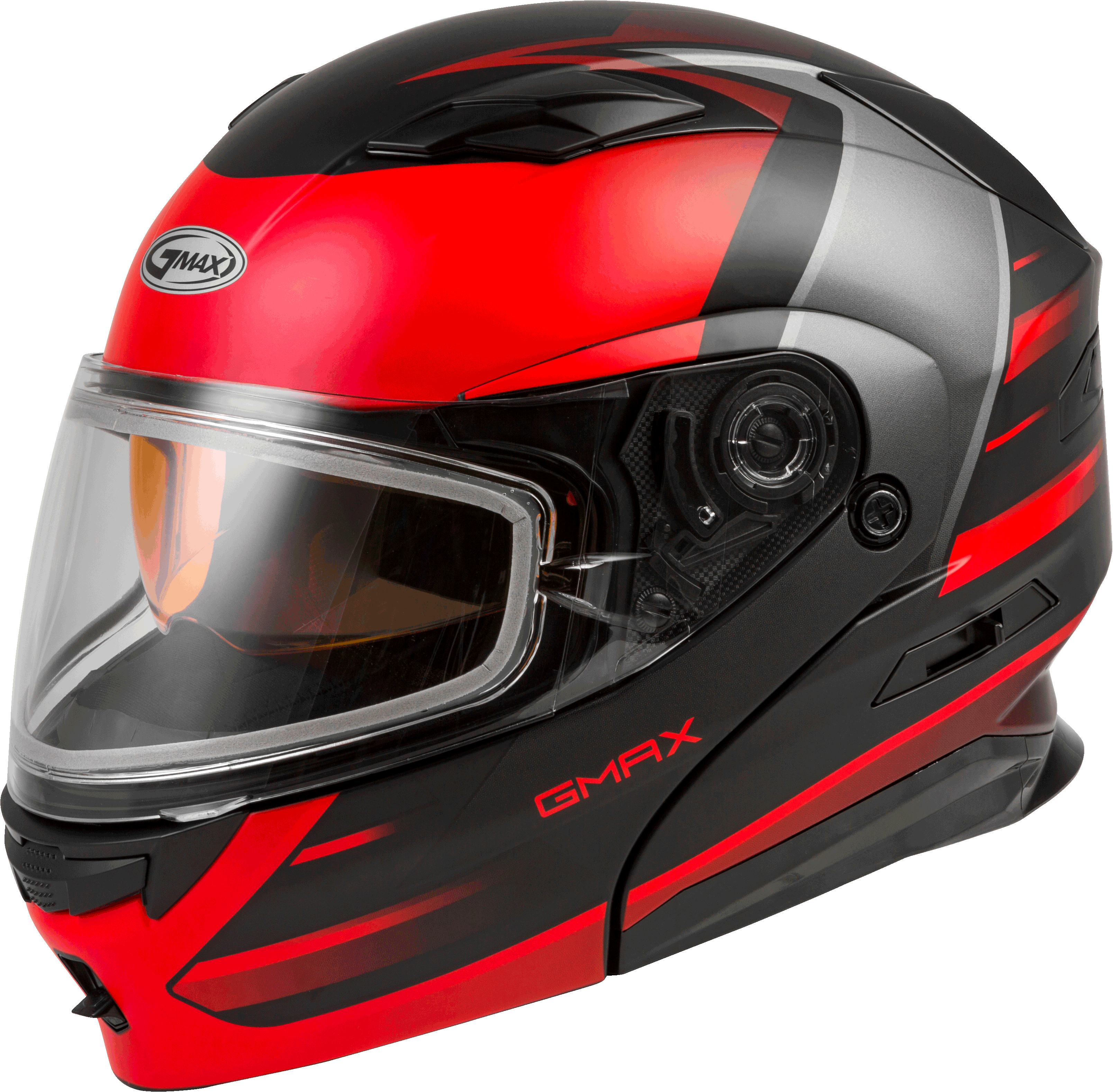 MD-01S MODULAR SNOW HELMET DESCENDANT MATTE BLACK/RED MD