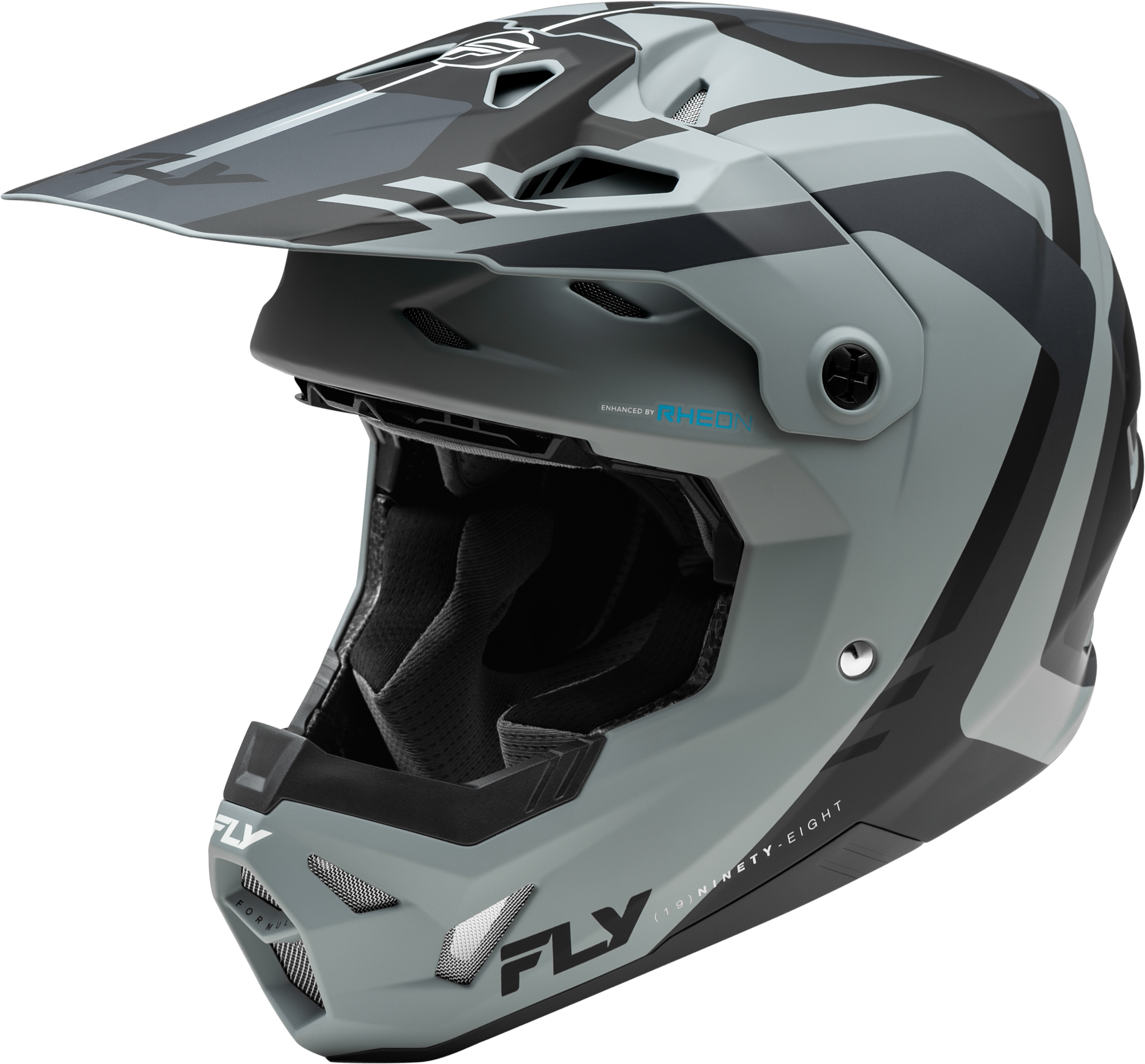 YTH FORMULA CP KRYPTON HELMET MATTE GREY/BLACK YL