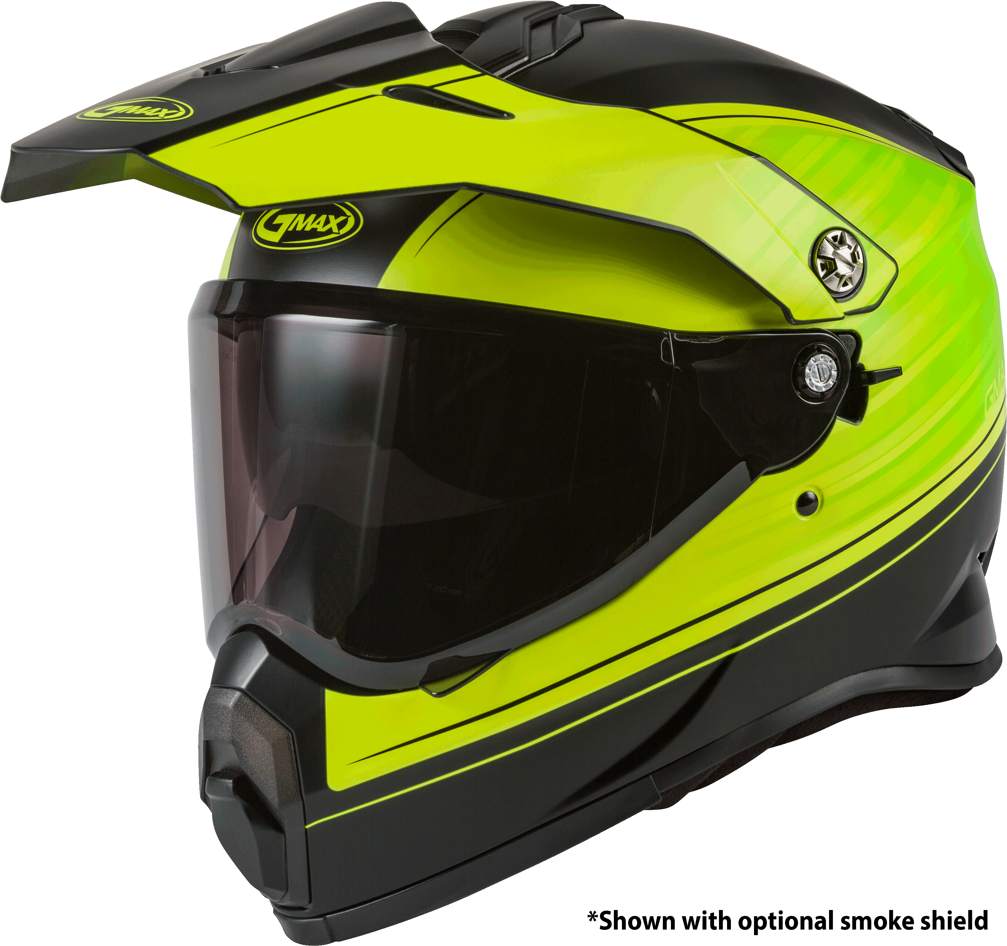 AT-21 ADVENTURE RALEY HELMET MATTE BLACK/HI-VIS LG