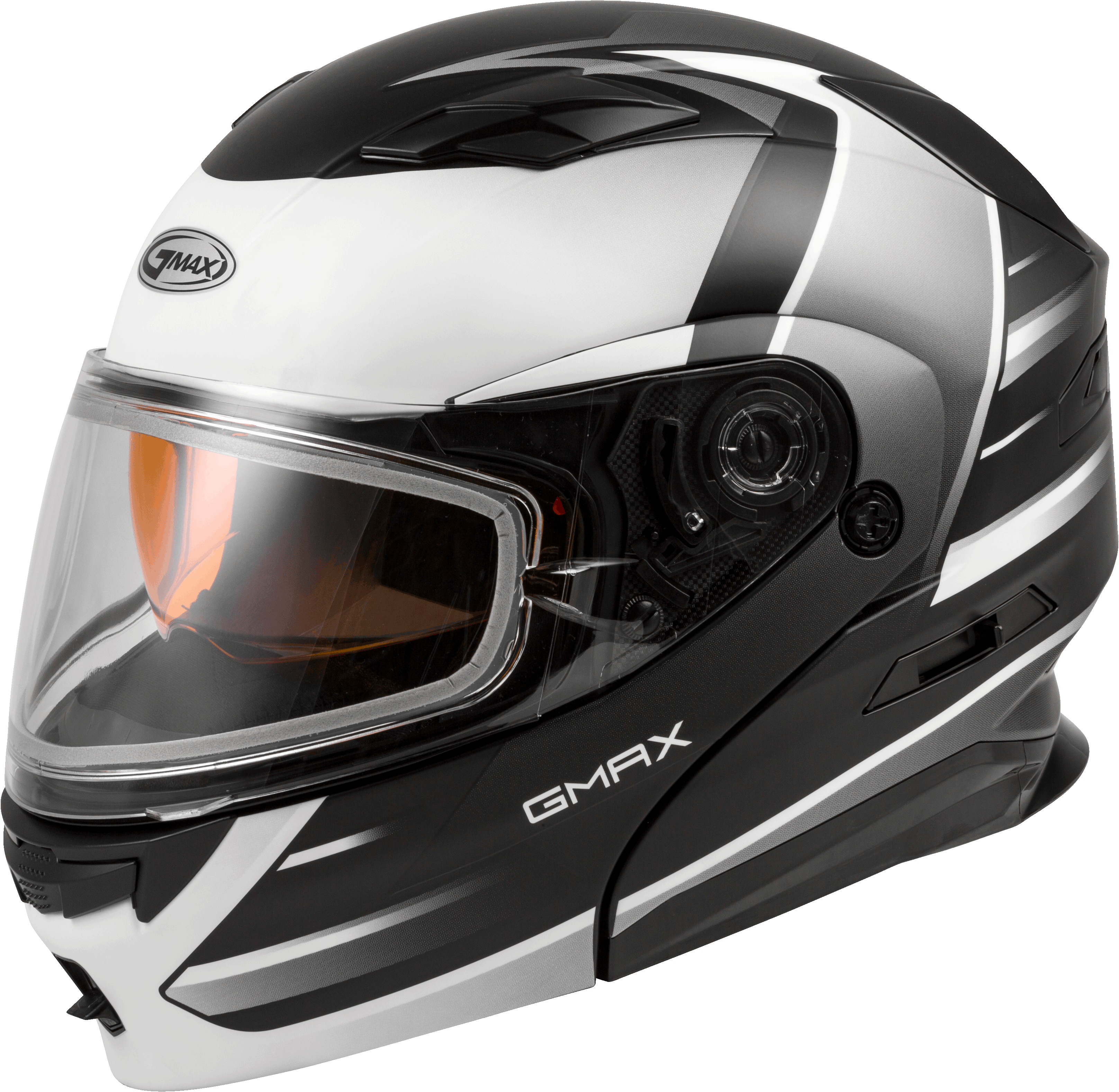 MD-01S MODULAR SNOW HELMET DESCENDANT MATTE BLK/WHITE SM