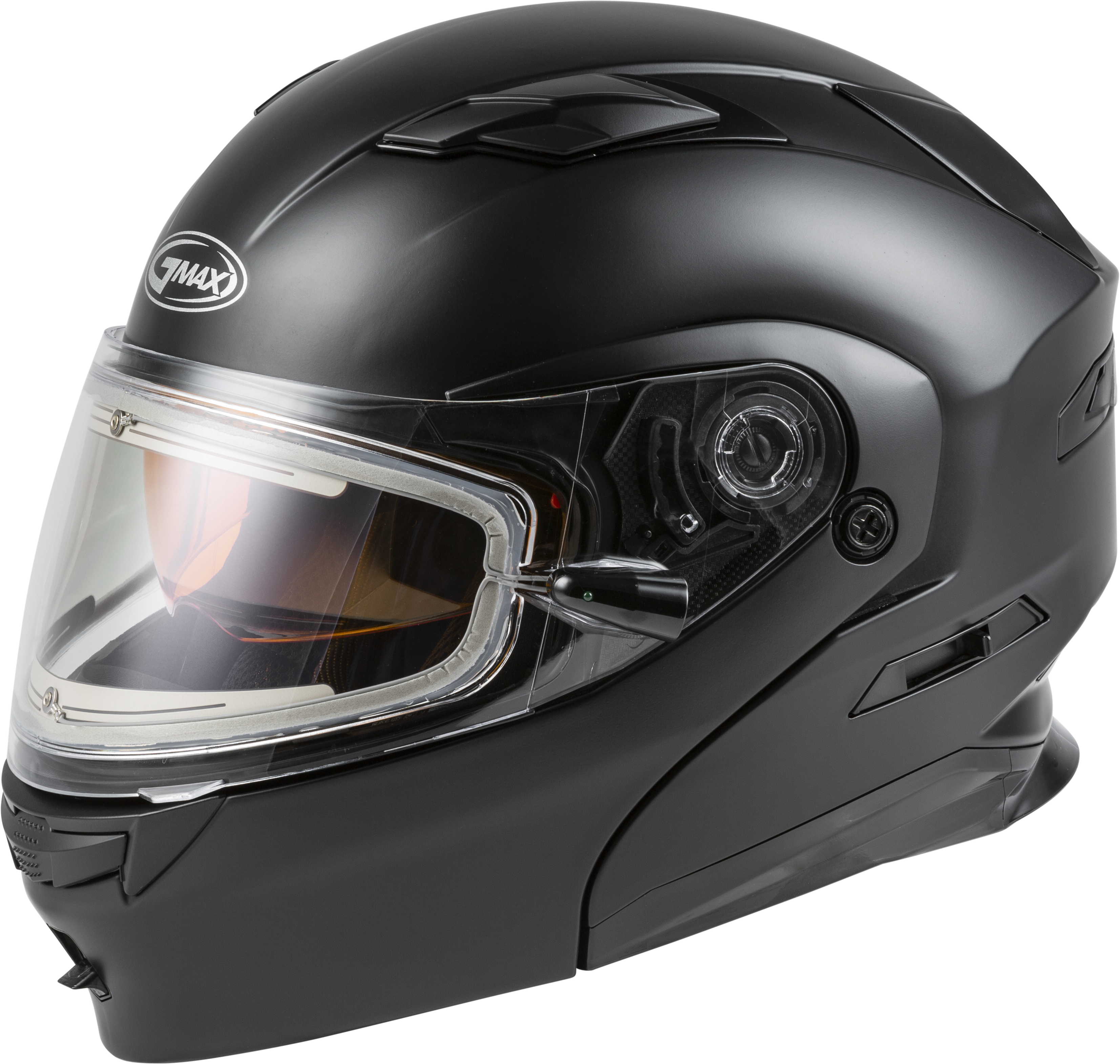 MD-01S MODULAR SNOW HELMET W/ELECTRIC SHIELD MATTE BLK SM
