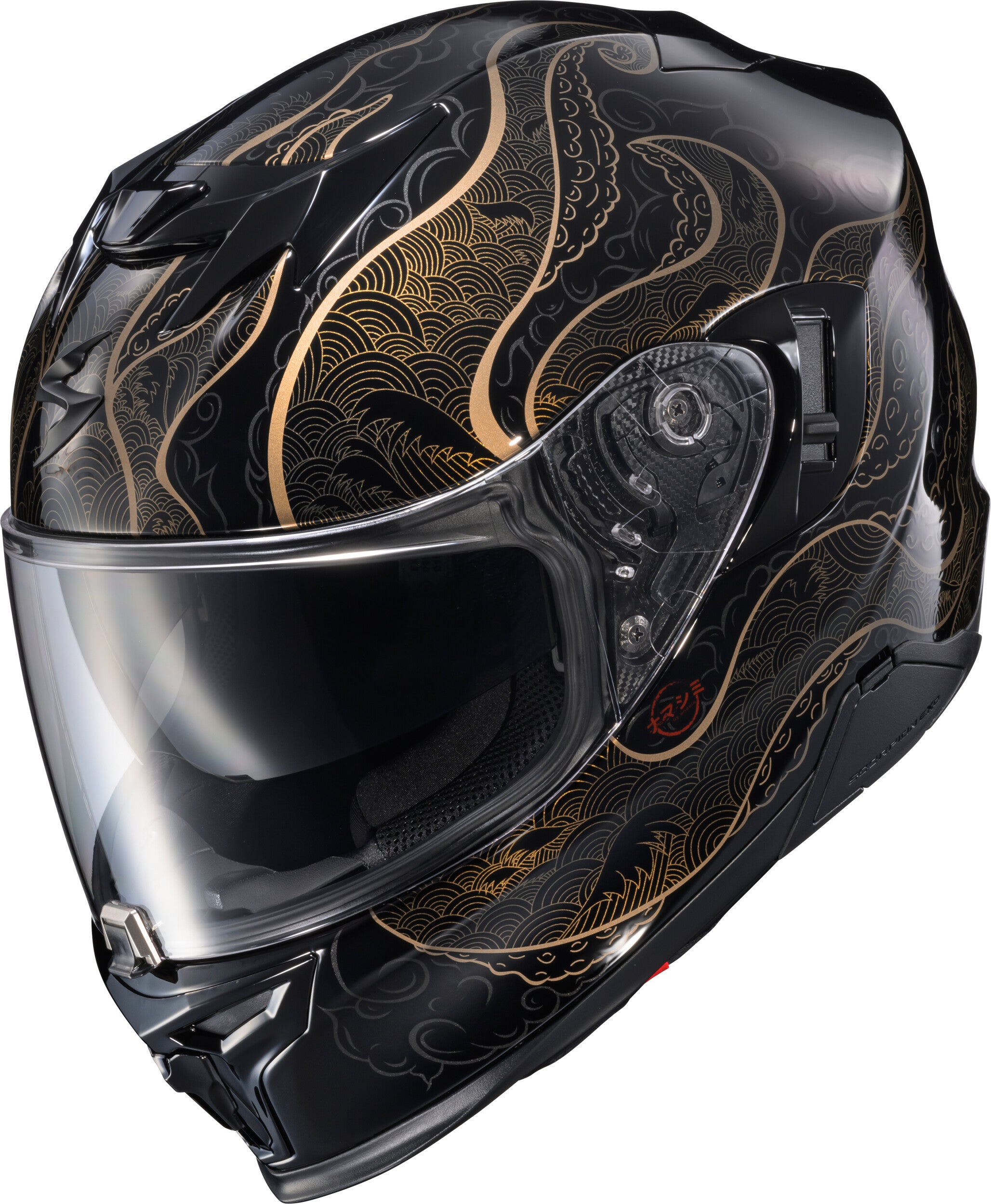 EXO-T520 HELMET NAMA-SHIMI BLACK/GOLD 2X