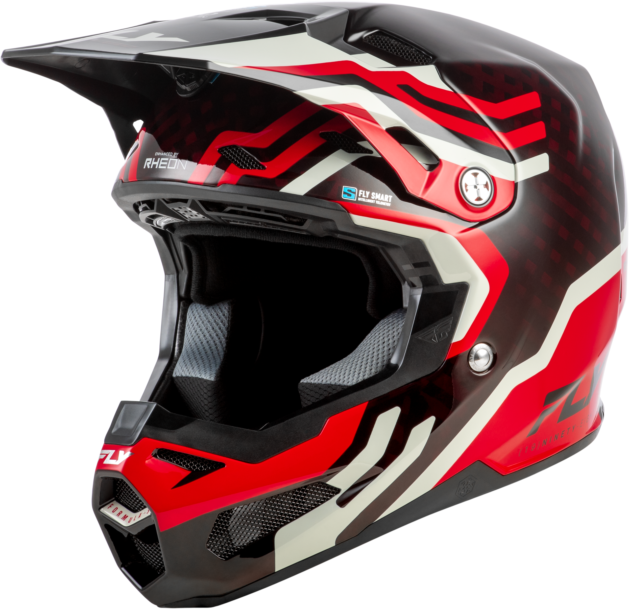 FORMULA S CARBON BYTE HELMET RED CARBON/RED/GREY XS