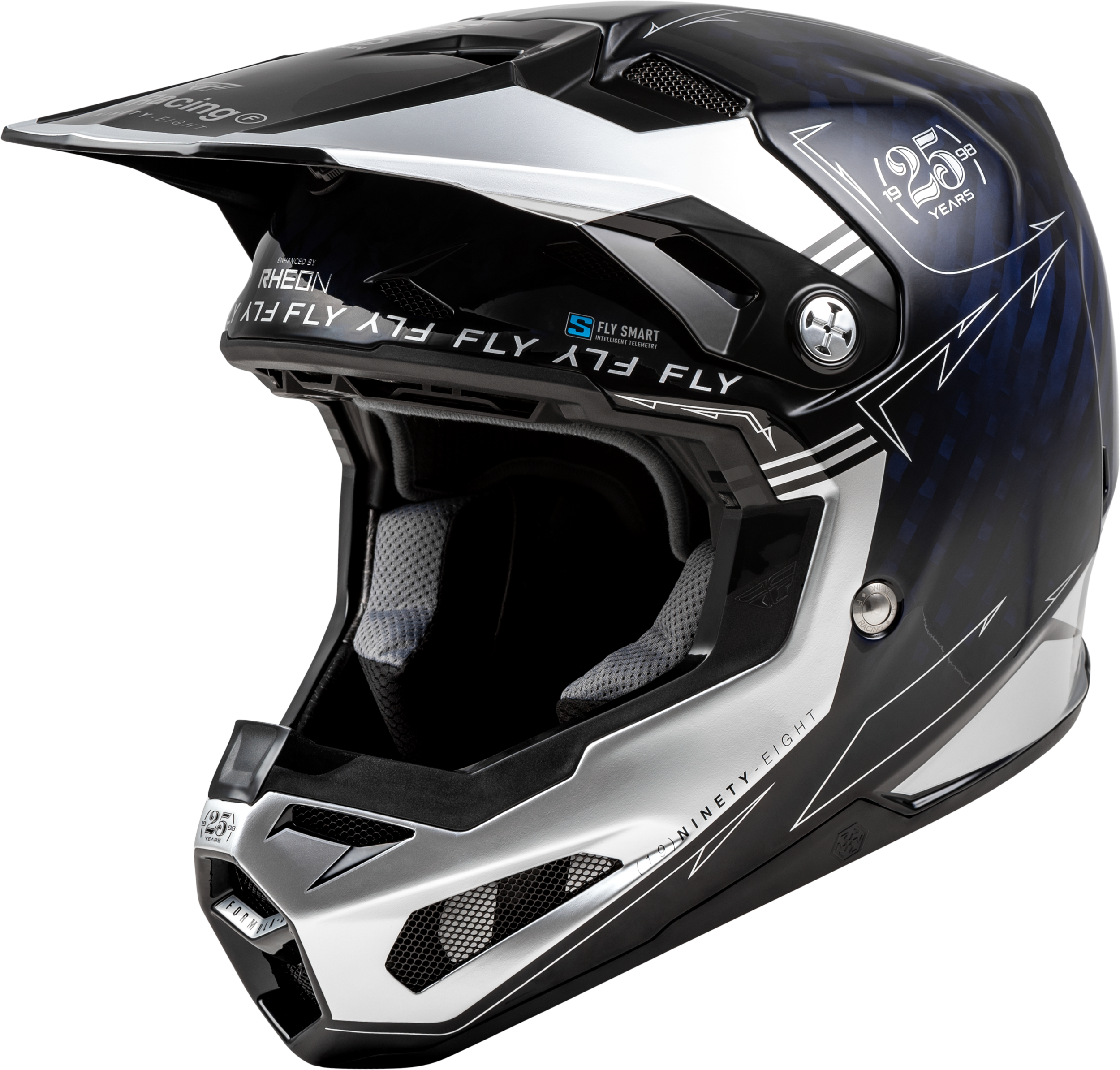 FORMULA S CARBON LEGACY HELMET BLUE CARBON/SILVER XS